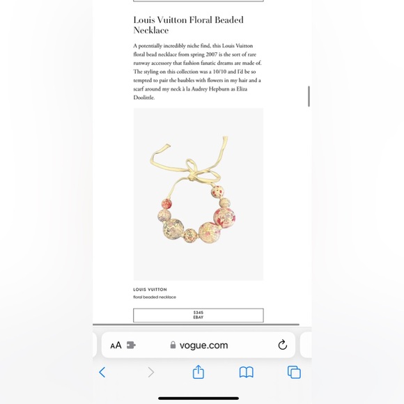 **** SOLD*** Louis Vuitton Spring 2007 Runway Necklace - Picture 9 of 9